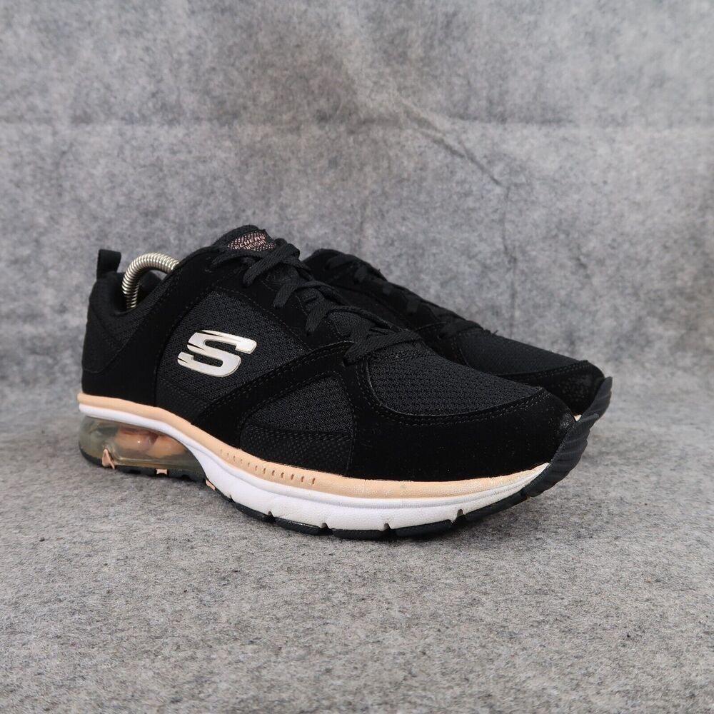 Skechers Shoes Womens 9 Athletic Trainer Lite Weight Sneaker Walking Sport Black